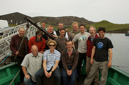 Richard Else with members of The Great Climb team