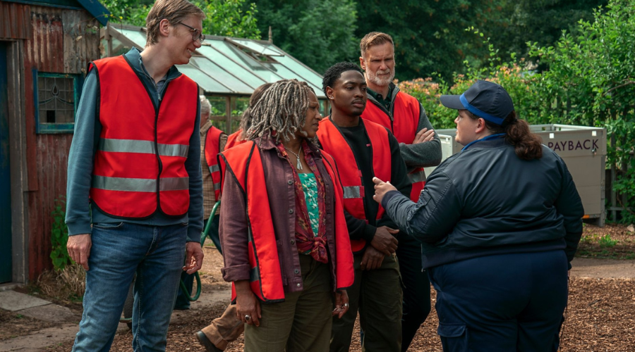 BBC releases pictures of Stephen Merchant and Jessica Gunning in series ...