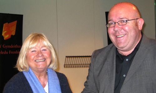 Ann Clwyd and Dr Jamie Medhurst