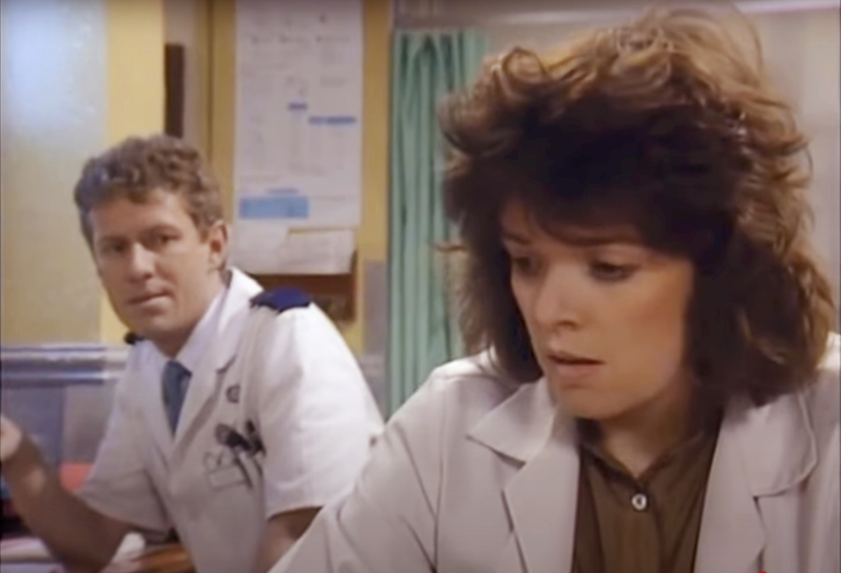 Casualty’s first episode in 1986 introduced Holby ED’s longest serving staffer, Charlie Fairhead (Credit: BBC)