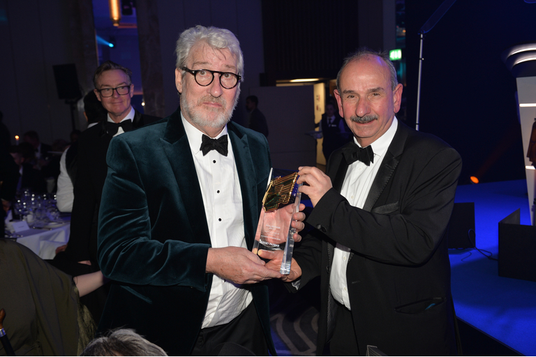 Jeremy Paxman wins the Outstanding Contribution Award