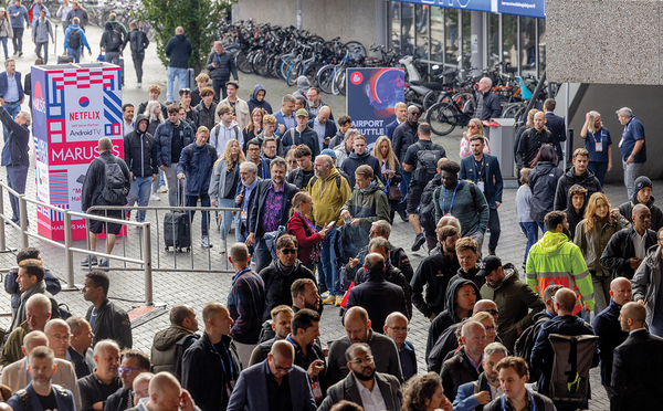 The queue to enter this year's IBC