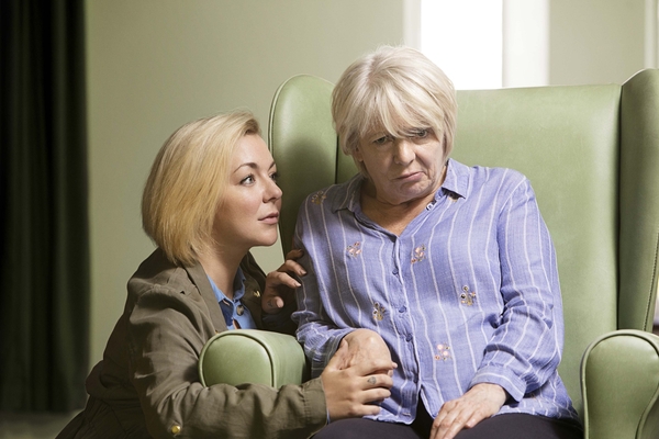 Jenny (Sheridan Smith) and Mary (Alison Steadman in Care (Credit: BBC/LA Productions/Dan Prince)