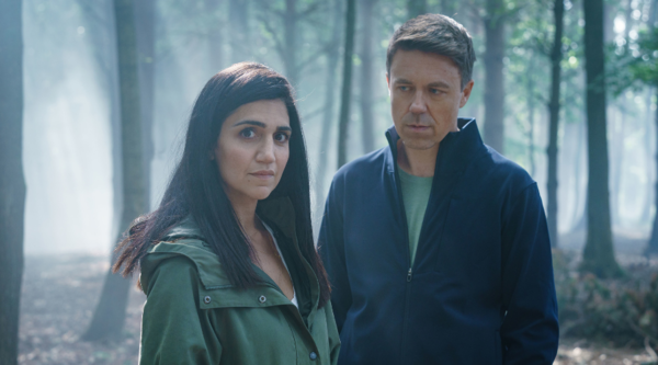Leila Farzad and Andrew Buchan in Better (Credit: BBC/Sister Pictures/Ross Fergusan)
