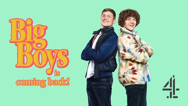 Two men stand back to back against a green background, with text reading "Big Boys is coming back!"