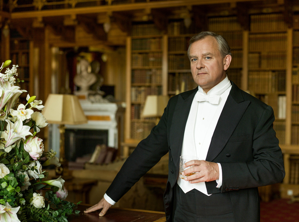 Hugh Bonneville as Lord Grantham in the final episode of Downton Abbey