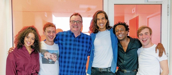 Russel T Davies and the cast of Boys (Credit: Channel 4)