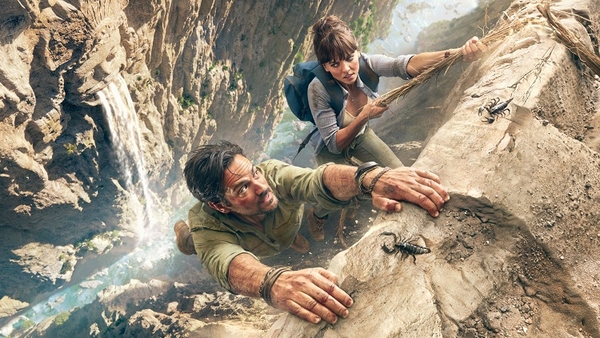 Hooten and the Lady confront hair-raising obstacles as they travel the globe in search of hidden treasures (Credit: Sky)
