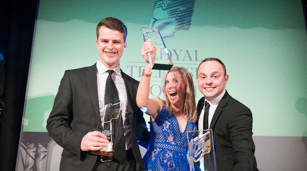 ITV Winners (left to right) Daniel Skipp, Jessica Savage and Kenny Fillingham