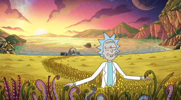 Rick Sanchez (Justin Roiland) in Rick and Morty (Credit: Adult Swim/Fox/Channel 4)