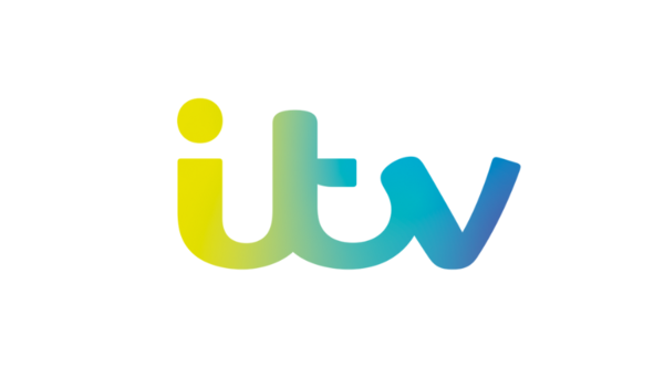 The ITV logo against a white backdrop