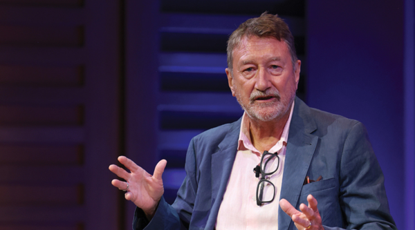 Steven Knight speaks onstage at the RTS London Convention