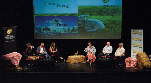 Dan Louw, Jules Hudson, Helen Skelton, Christa Ackroyd, Rob and Dave Nicholson sit on a panel