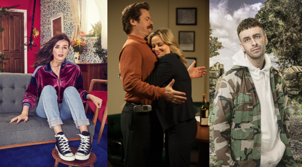 This Way Up, Parks and Recreation and Brassic (credit: Channel 4/ NBC/ Sky)