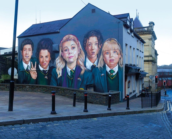 Derry Girls Mural (Credit: Channel 4)
