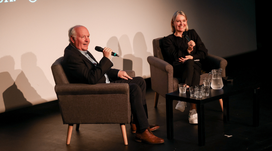 Will Trotter and Nikki Bedi at the RTS Midlands Baird Lecture (Credit: Vivienne Bailey)
