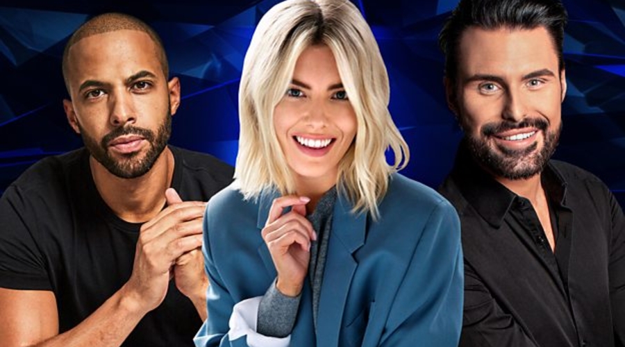 Marvin Humes, Mollie King and Rylan Clark-Neal (Credit: BBC)