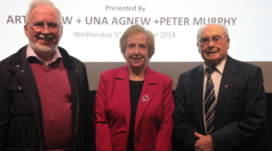 Art Agnew and Dr Una Agnew and Peter Murphy gave the Presentation (Credit: George Adjaye)