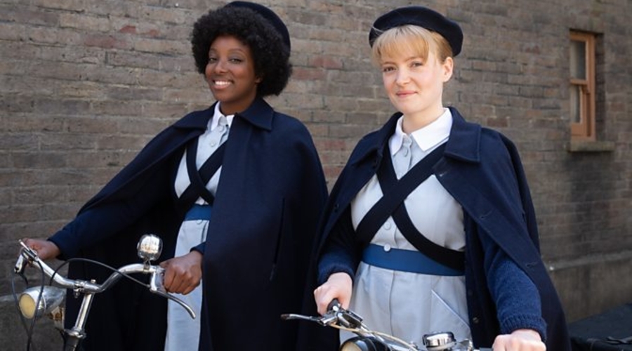 Call the Midwife enrols new pupils as series 13 begins filming Royal