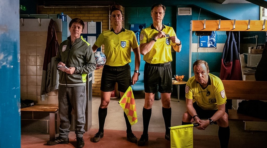 Reece Shearsmith and Steve Pemberton joined by David Morrissey in Inside No.9 (Credit: BBC)