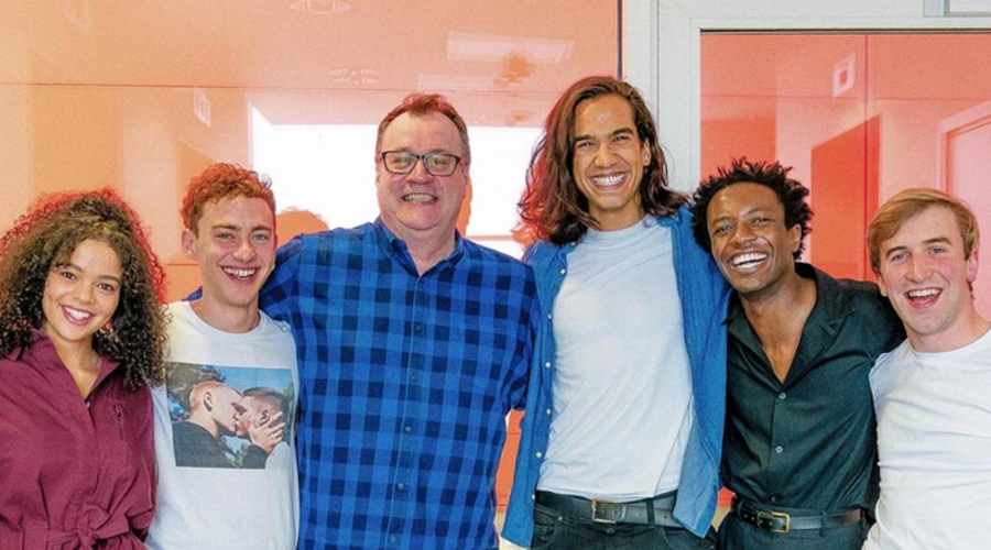 Russel T Davies and the cast of Boys (Credit: Channel 4)