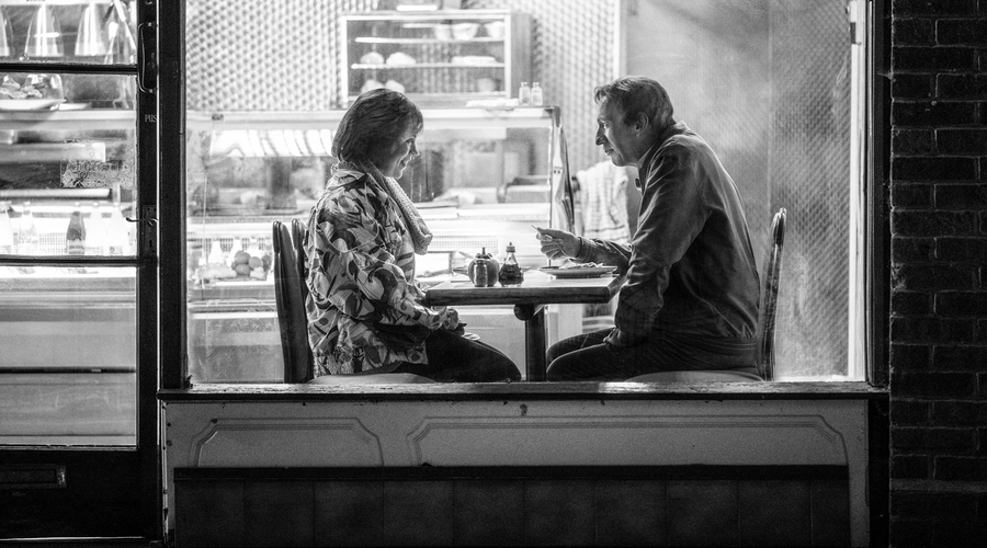 Olivia Colman and David Thewlis in Landscapers (credit: Sky)