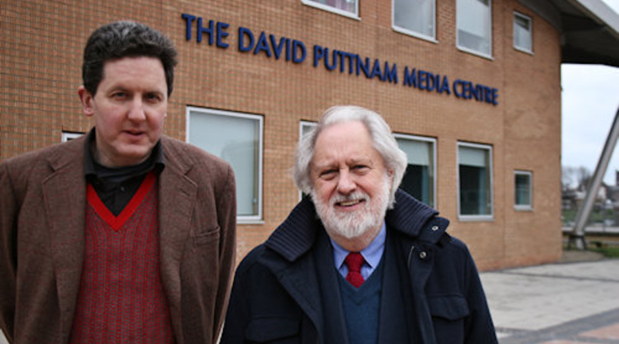"Geoffrey MacNab (left) &amp; David Puttnam"