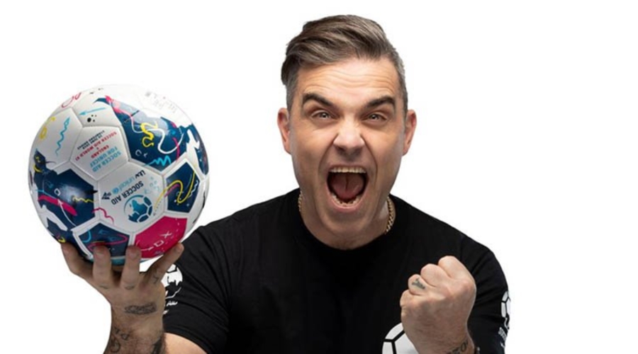 Soccer Aid co-founder Robbie Williams (Credit: ITV)