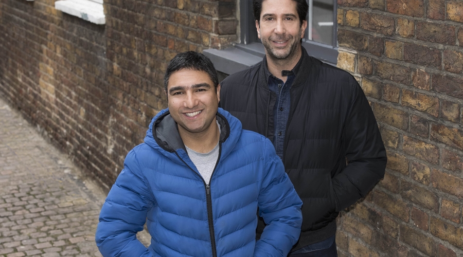 (David Schwimmer and Nick Mohammed Credit: Sky)
