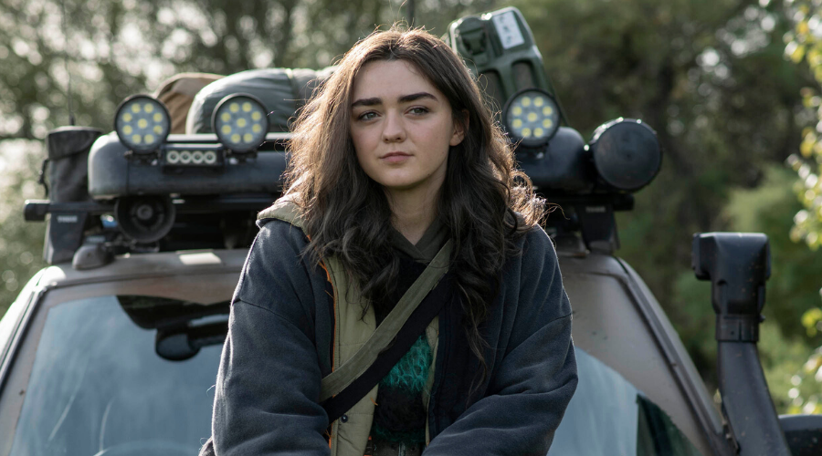 Kim Stokes (Maisie Williams) in Two Weeks to Live (Credit: Sky/Nick Wall)