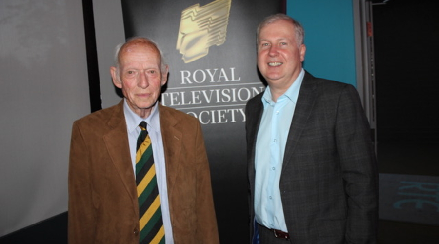 Godfrey Graham and Alan Esslemont at the RTS ROI Student Awards (Credit: Charles Byrne)
