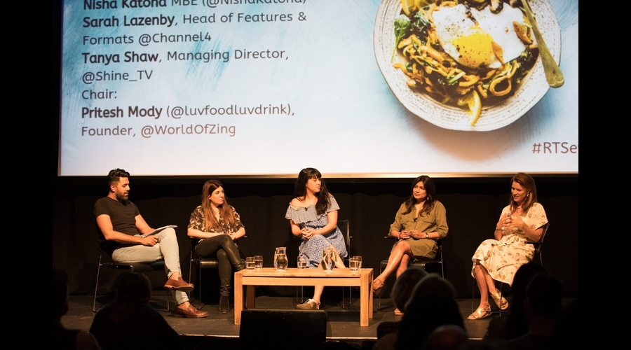 Pritesh Mody, Tanya Shaw, Melissa Hemsley, Nisha Katona, Sarah Lazenby (Credit: Phil Lewis/RTS)