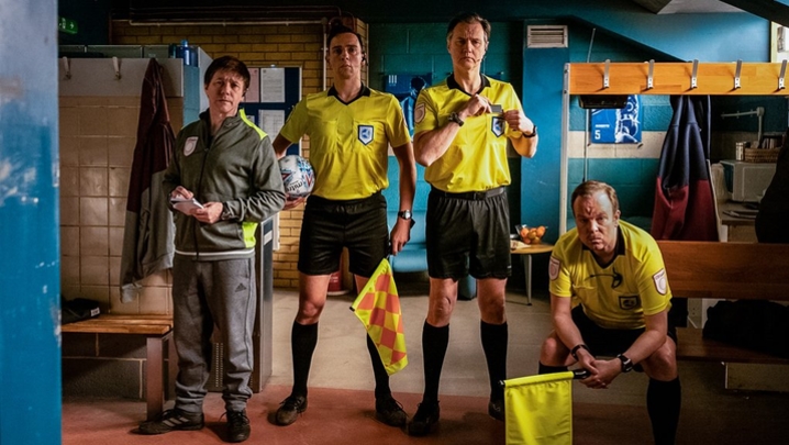 Reece Shearsmith and Steve Pemberton joined by David Morrissey in Inside No.9 (Credit: BBC)