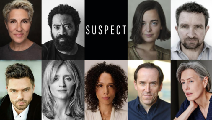 A five-by-two grid of the actors appearing in the second series of Suspect