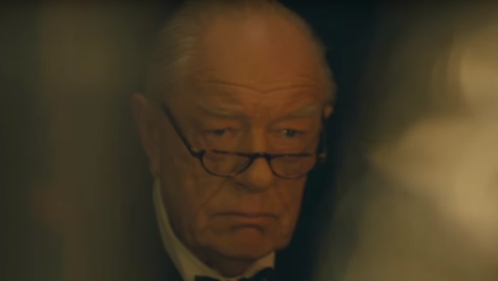 Michael Gambon starring in Churchill earlier this year (Credit: ITV)