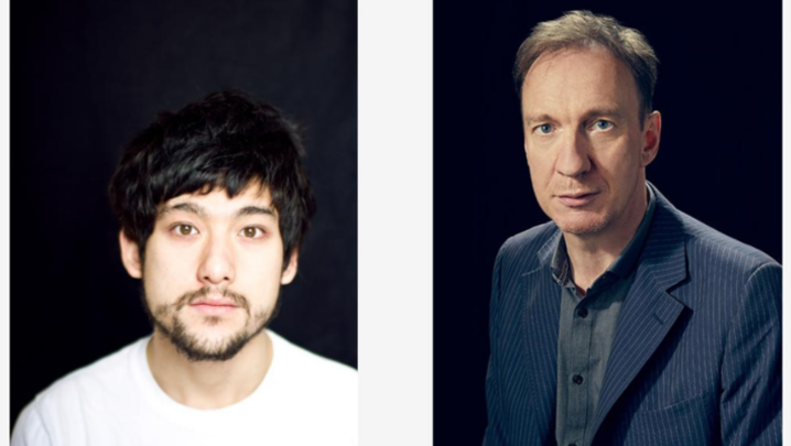 Director Will Sharpe and co-lead David Thewlis (credit: Sky)