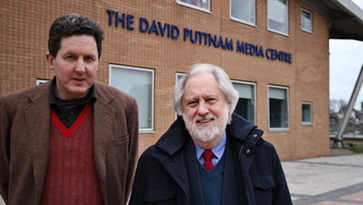 "Geoffrey MacNab (left) &amp; David Puttnam"
