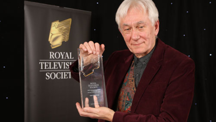 Tony Bannister with his RTS Lifetime Achievement Award