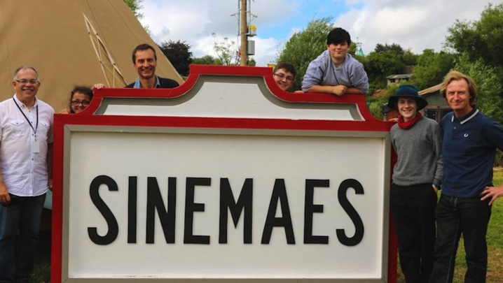 The Sinemaes tent (Cinema on the Eisteddfod field)