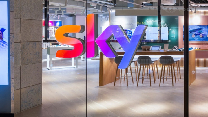 Sky offices with logo