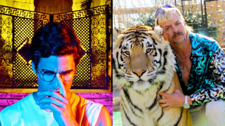 The Assassination of Gianni Versace and Tiger King (Credit: BBC and Netflix)