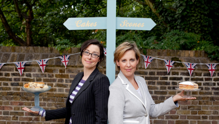 Sue Perkins and Mel Giedroyc (Credit: UKTV/Love Productions/BBC Worldwide)
