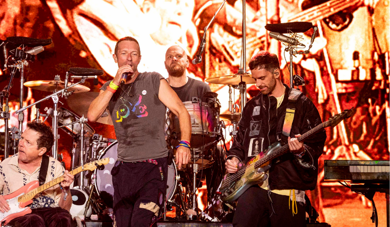 Coldplay at Glastonbury 2024