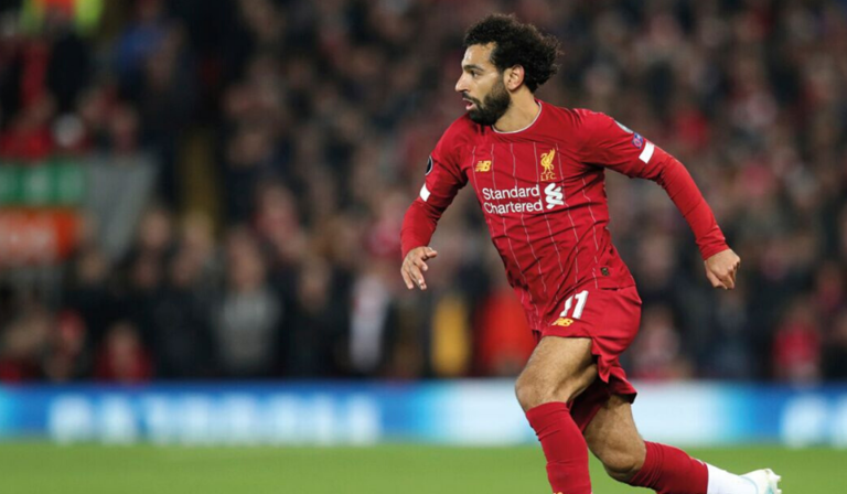 Liverpool's striker Mohamed Salah (credit: AP Photo/Jon Super)