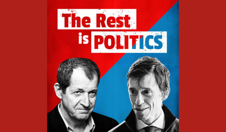 Alastair Campbell and  Rory Stewart for The Rest Is Politics  (credit: Acast.com)