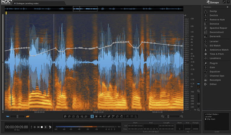 Audio post-production software from iZotope