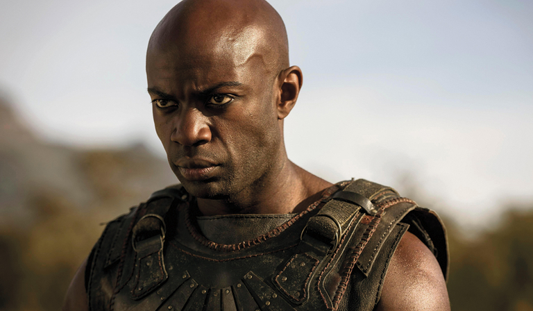David Gyasi as Achilles in Troy: Fall of a City (Credit: BBC)